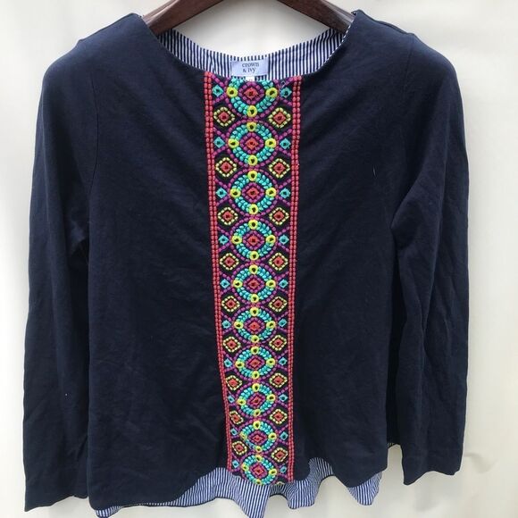 Lot Of 3 Crown Ivy Blouse 2 Size XS 1 Size  PS Fits Like XSmall - Picture 2 of 11